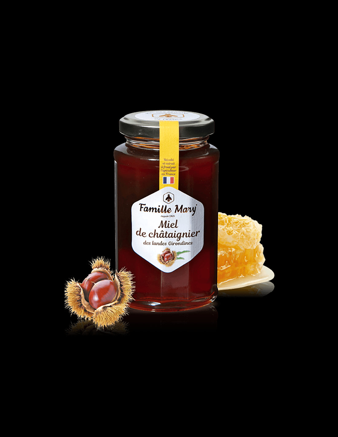 French chestnut honey /from the Girondin region/, 360 g - Nutra Best Europe