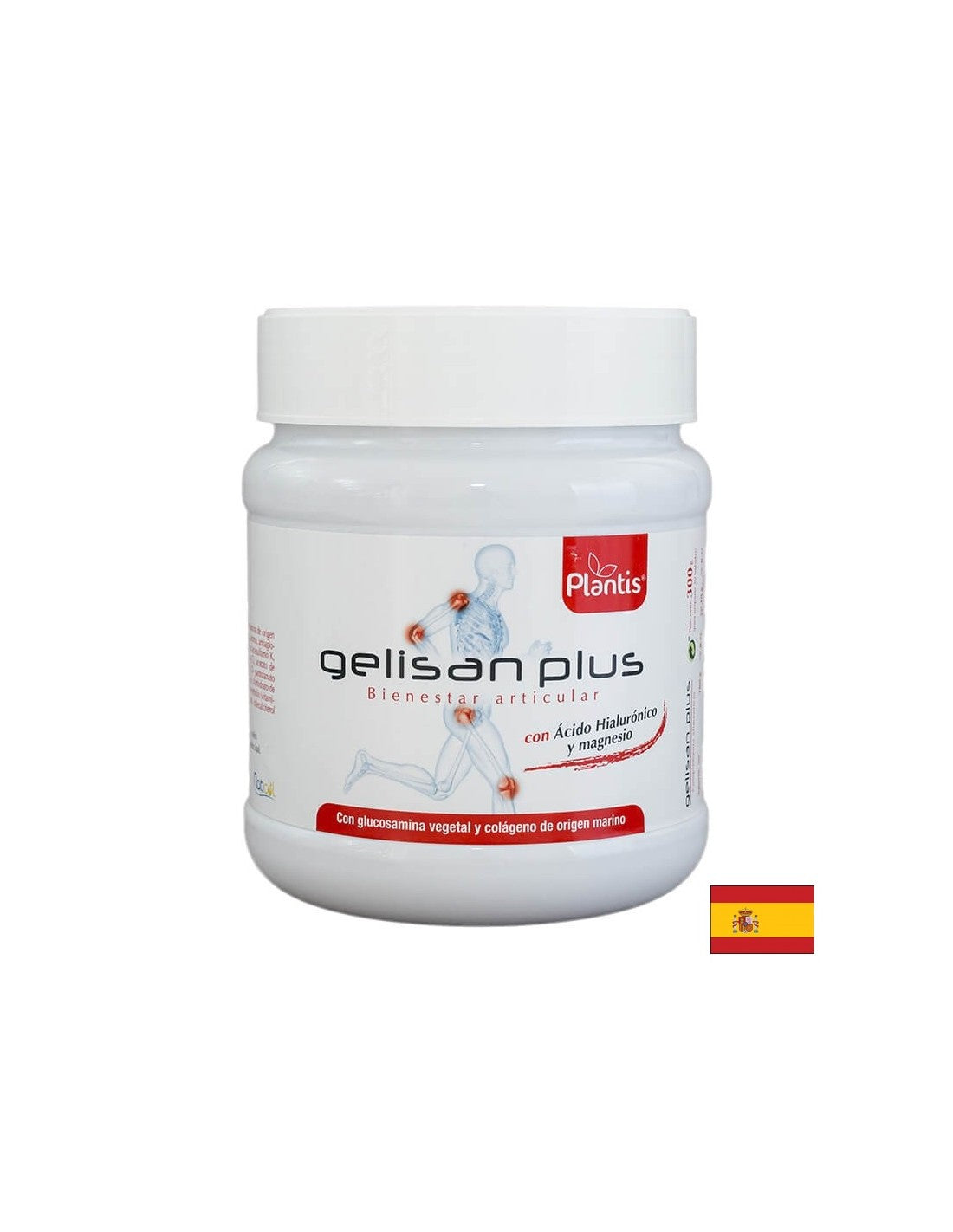 Healthy joints and beautiful skin - Gelisan Plus Plantis® - Marine collagen, plant glucosamine, hyaluronic acid, 300 g, powder - Nutra Best Europe
