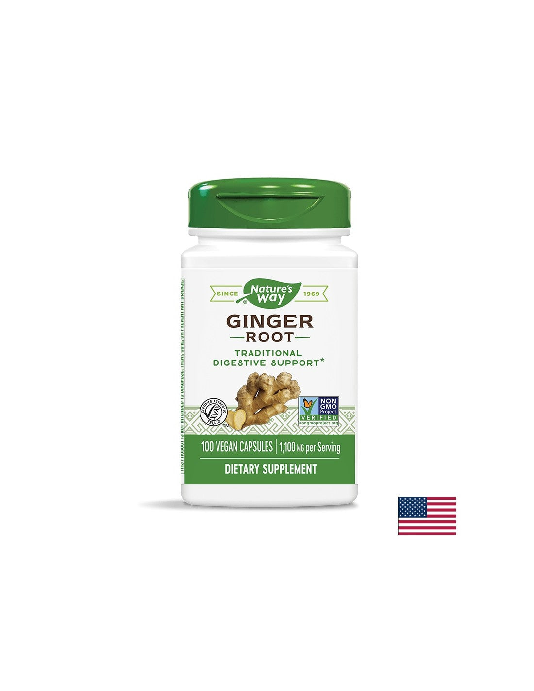 Ginger Root 550 mg - 100 capsules - Nutra Best Europe