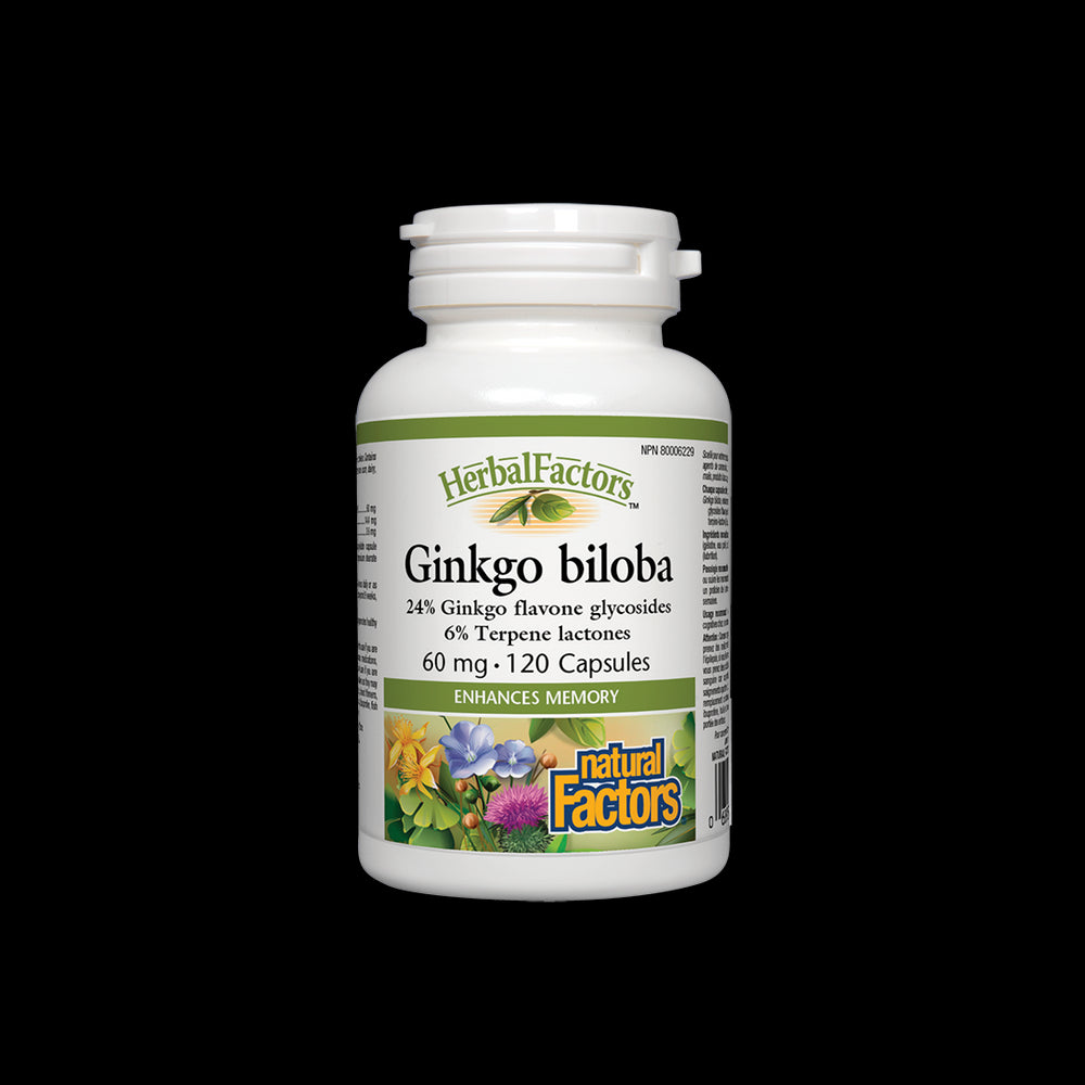 Ginkgo Biloba 60 mg - 120 capsules - Nutra Best Europe
