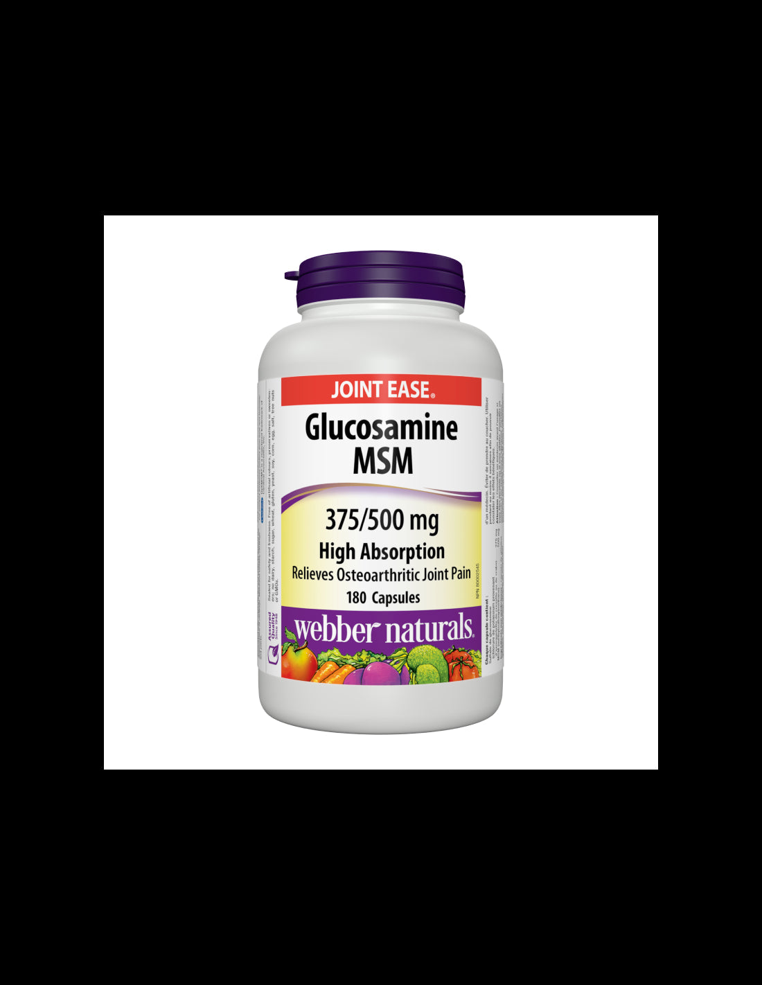 Glucosamine MSM - Glucosamine 375 mg + MSM 500 mg - Healthy joints, 180 capsules - Nutra Best Europe