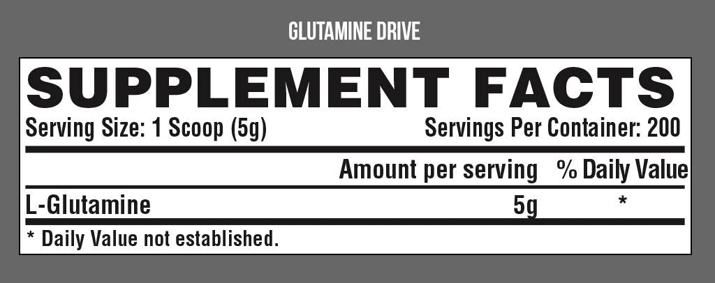 Glutamine Drive - 1000 grams - Nutra Best Europe
