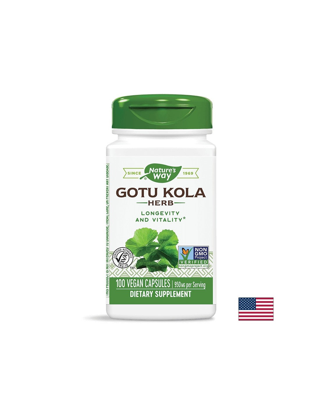 Gotu Kola 475 mg - 100 capsules - Nutra Best Europe