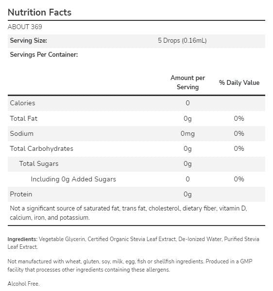 Better Stevia® Liquid | Glycerite - 237 ml - Nutra Best Europe