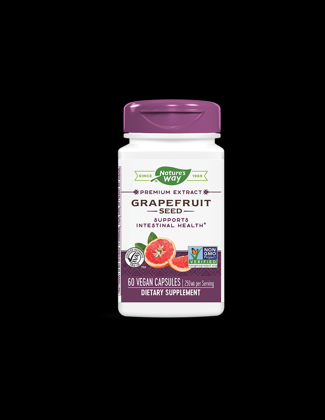 Grapefruit - Premium Extract - Immune Support and Stomach Comfort, 250 mg, 60 Capsules - Nutra Best Europe