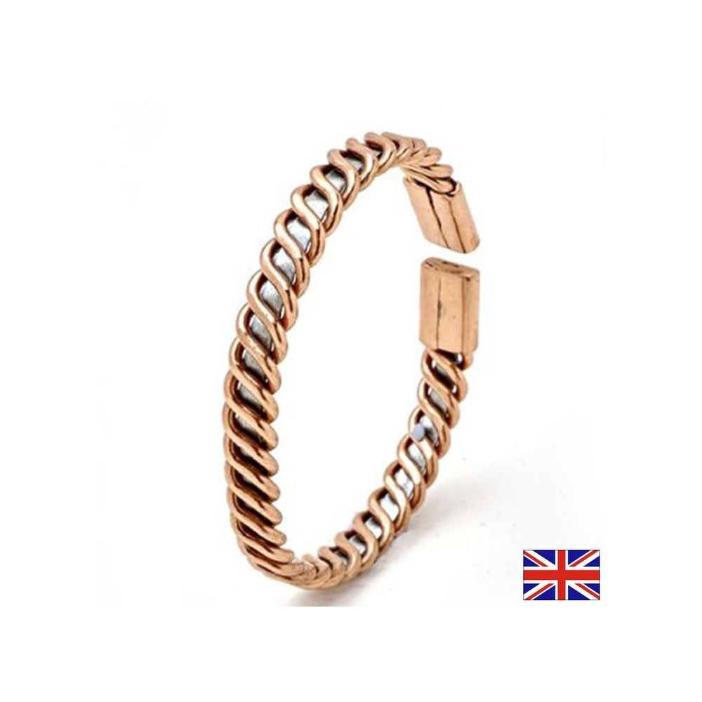 Bracelet with copper and zinc - improves blood circulation, increases immunity, size M, 19 cm - Nutra Best Europe