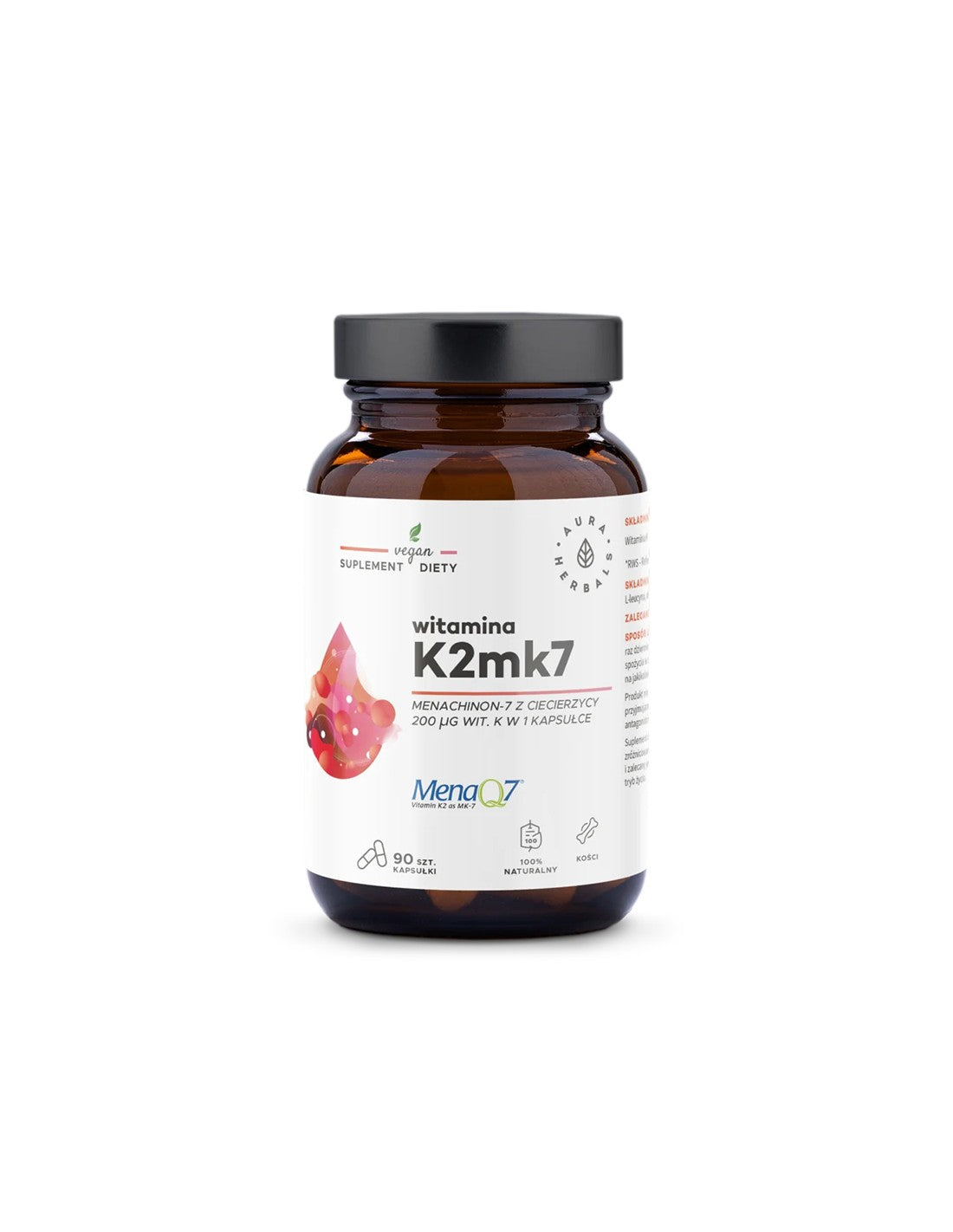 Bone and heart care - Vitamin K2 (MK-7), 200 µg x 90 capsules - Nutra Best Europe