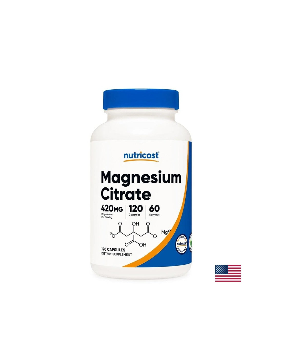 Heart and muscle care - Magnesium (citrate), 120 capsules - Nutra Best Europe