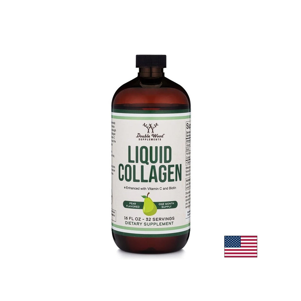Liquid Bovine Collagen + Vitamin C and Biotin - Skin, Hair and Joint Care, 473 ml, with pear flavor - Nutra Best Europe