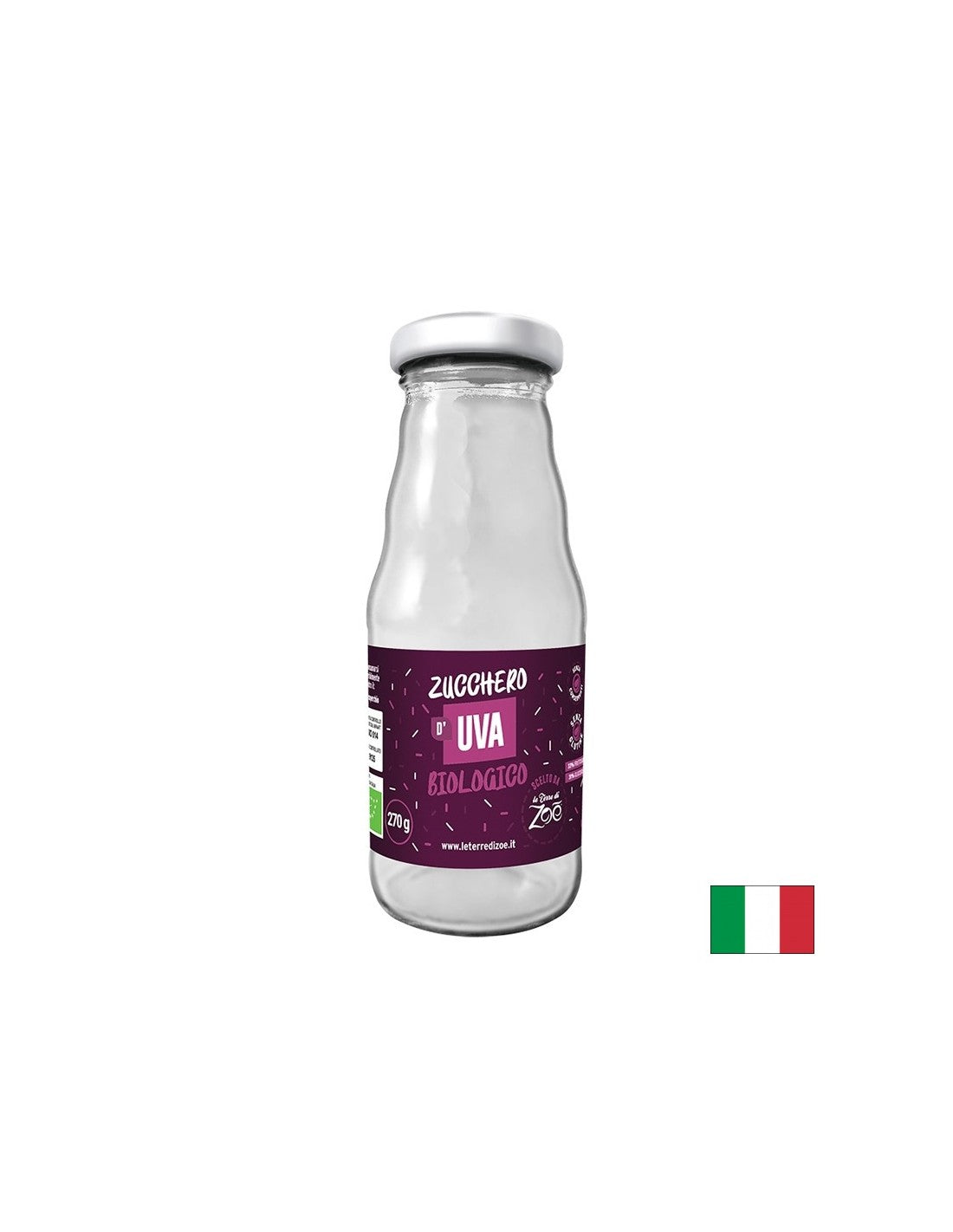 Organic grape sugar, 260 g - Nutra Best Europe