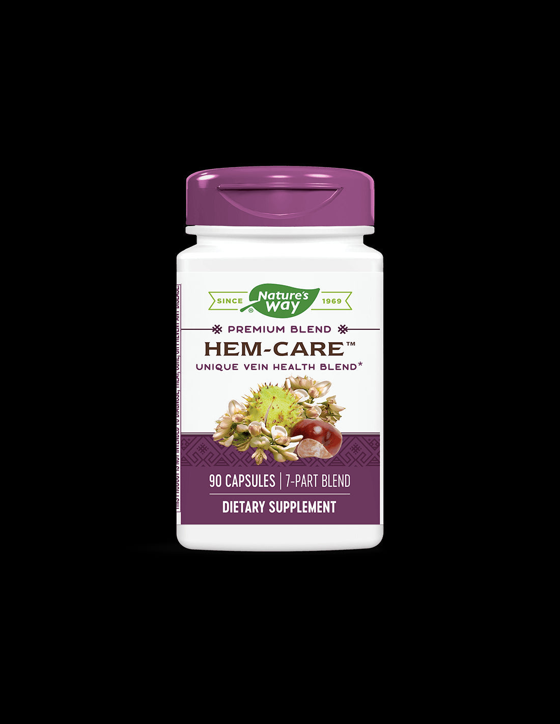 Hemorrhoids and Varicose Veins - Mix of vitamins, minerals and herbs Hem-Care, 90 capsules Nature's Way - Nutra Best Europe