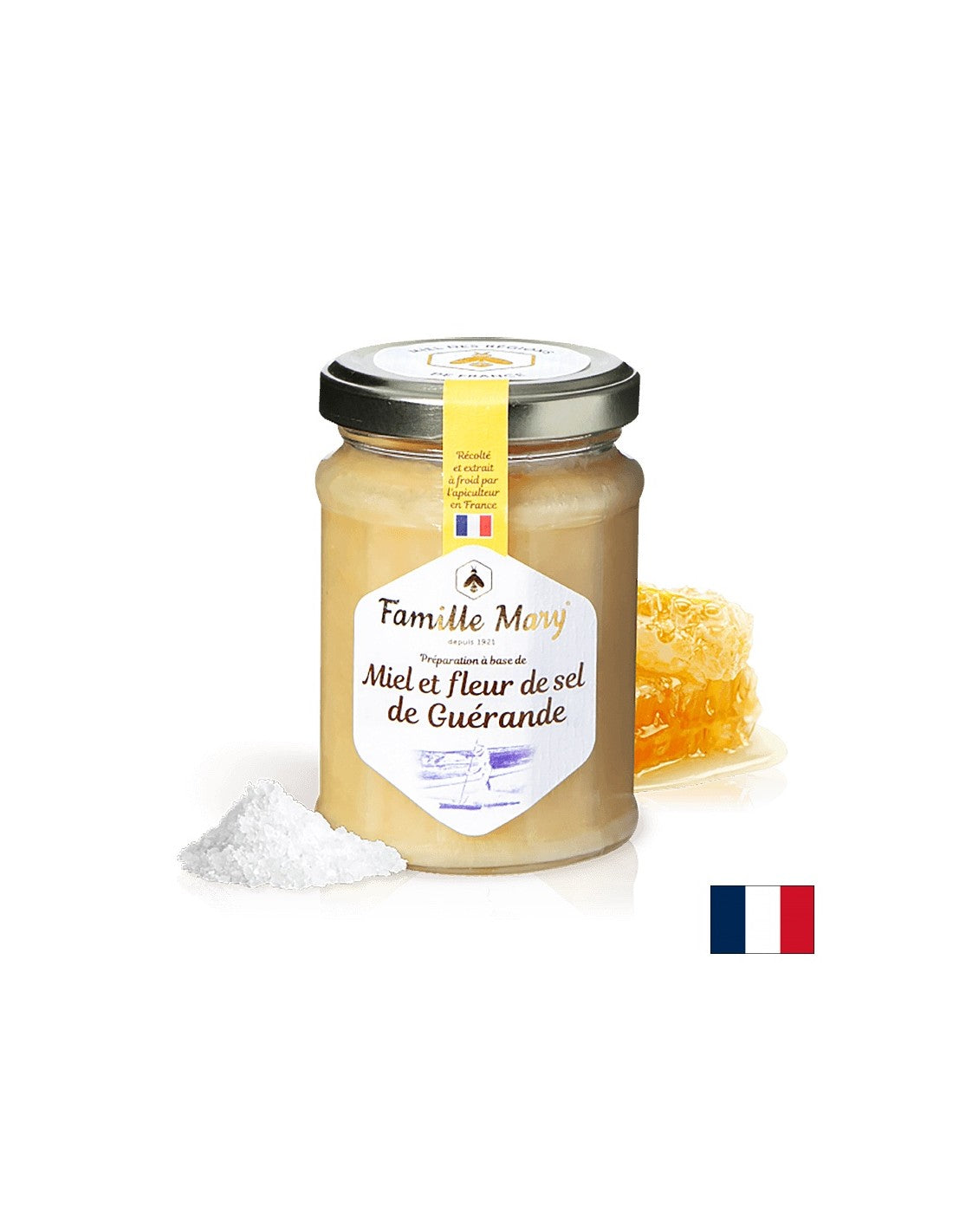 Honey & fleur de sel de Guérande - Honey and sea salt, 230 g - Nutra Best Europe