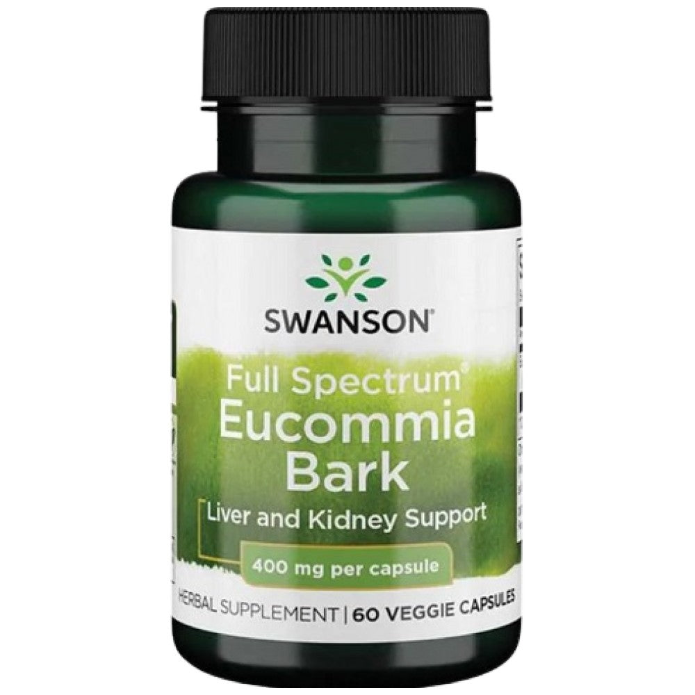 Full Spectrum Eucommia Bark 400 mg 60 capsules - Nutra Best Europe