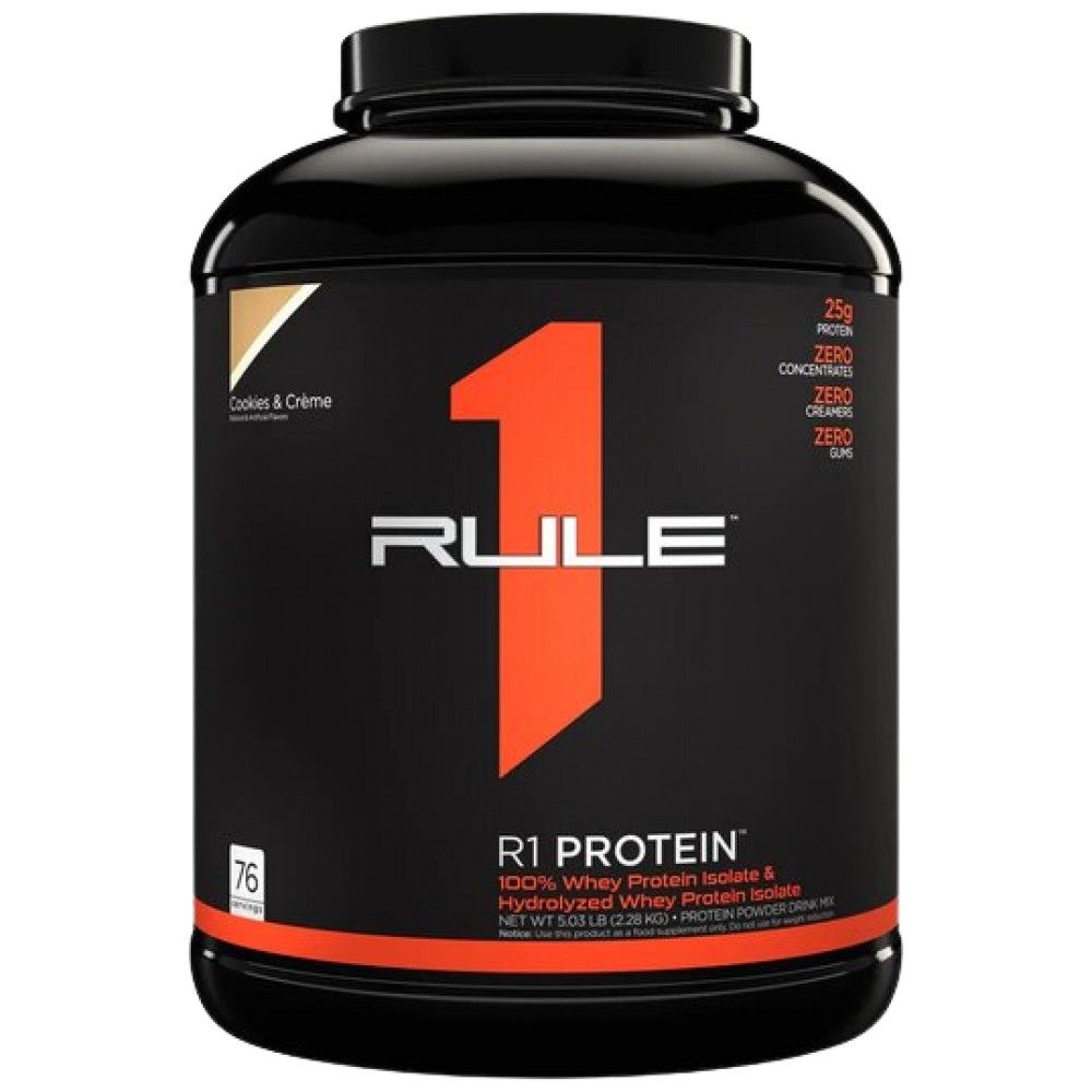 R1 Protein | 100% Whey Isolate & Whey Hydrolysate - 2196-2280 grams - Nutra Best Europe