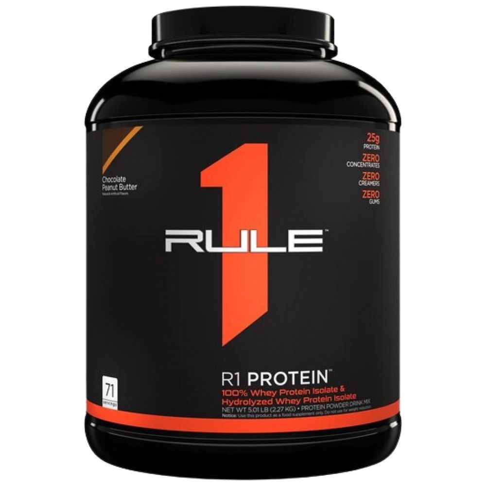 R1 Protein | 100% Whey Isolate & Whey Hydrolysate - 2196-2280 grams - Nutra Best Europe