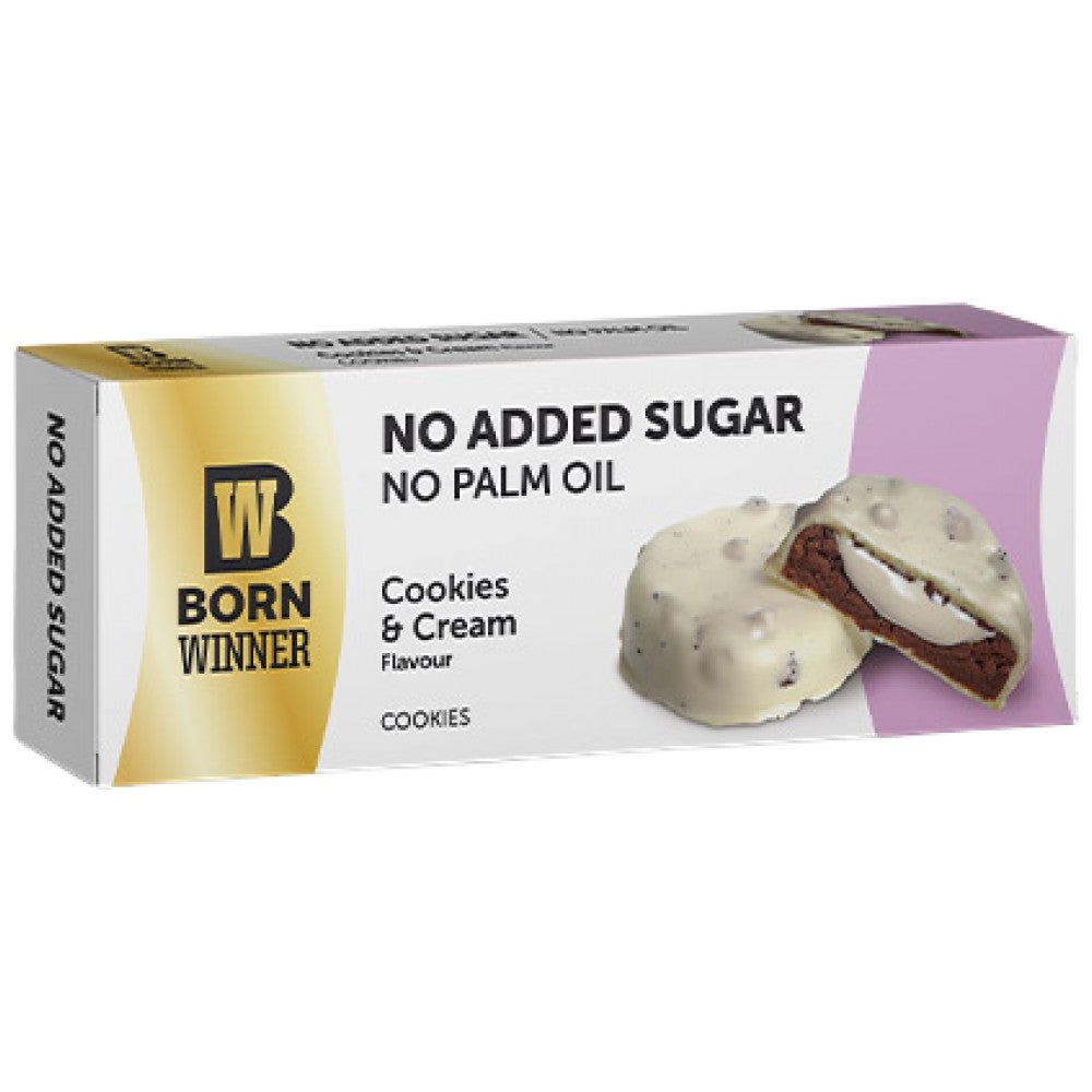 Cookies | No Added Sugar & Palm Oil - Cookies & Cream - 100 grams - Nutra Best Europe