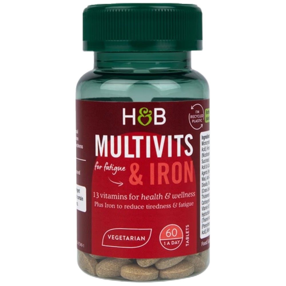 Multivits & Iron - 60 Tablets - Nutra Best Europe