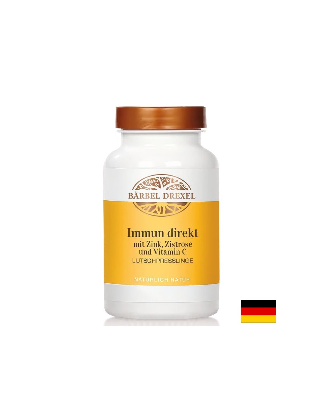 Имун Директ с цинк, цистус и витамин C - За бърза подкрепа на имунитета, 360 таблетки за смучене - Nutra Best Europe