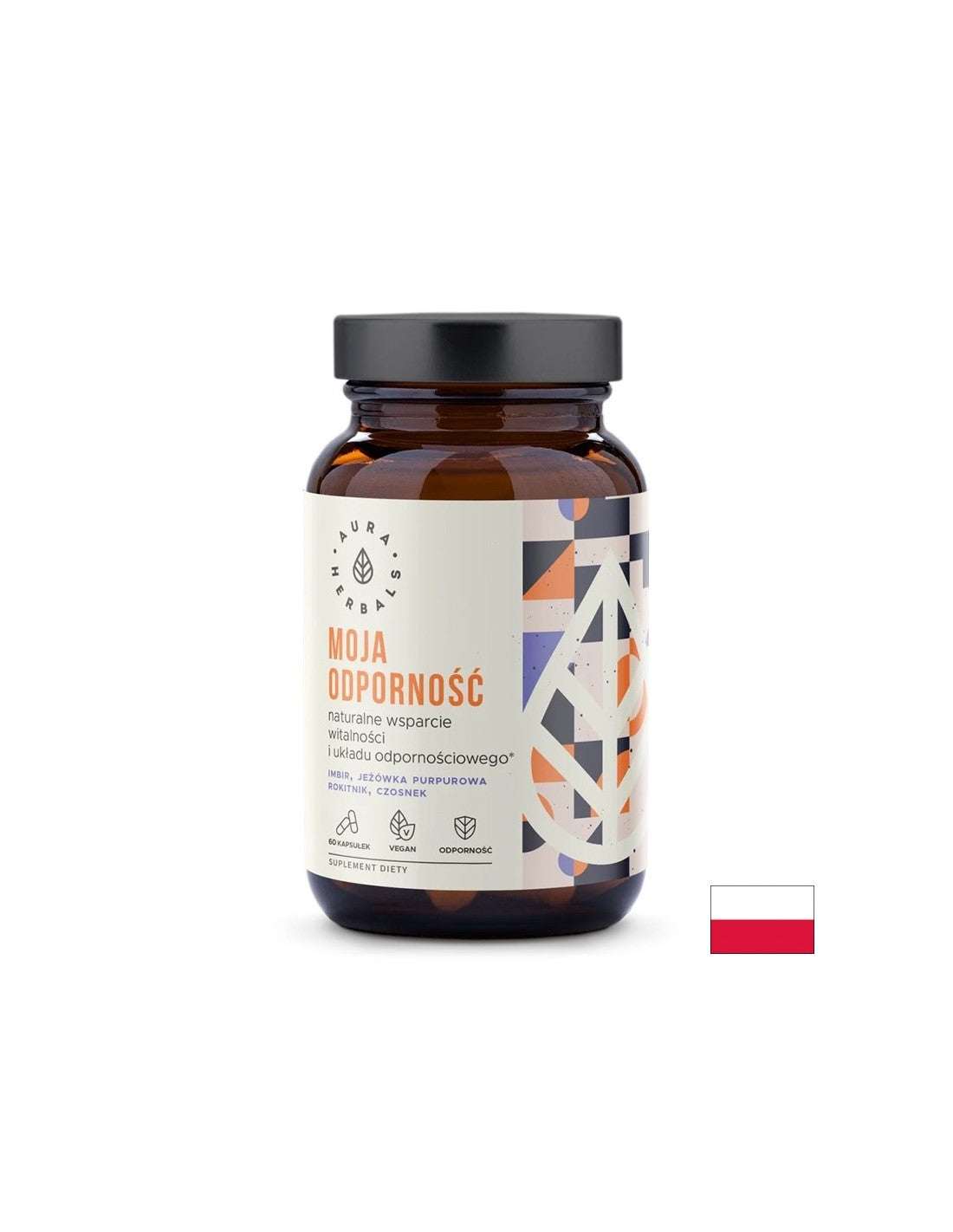 Immunity (herbal formula with echinacea, ginger, garlic and sea buckthorn), 60 capsules - Nutra Best Europe