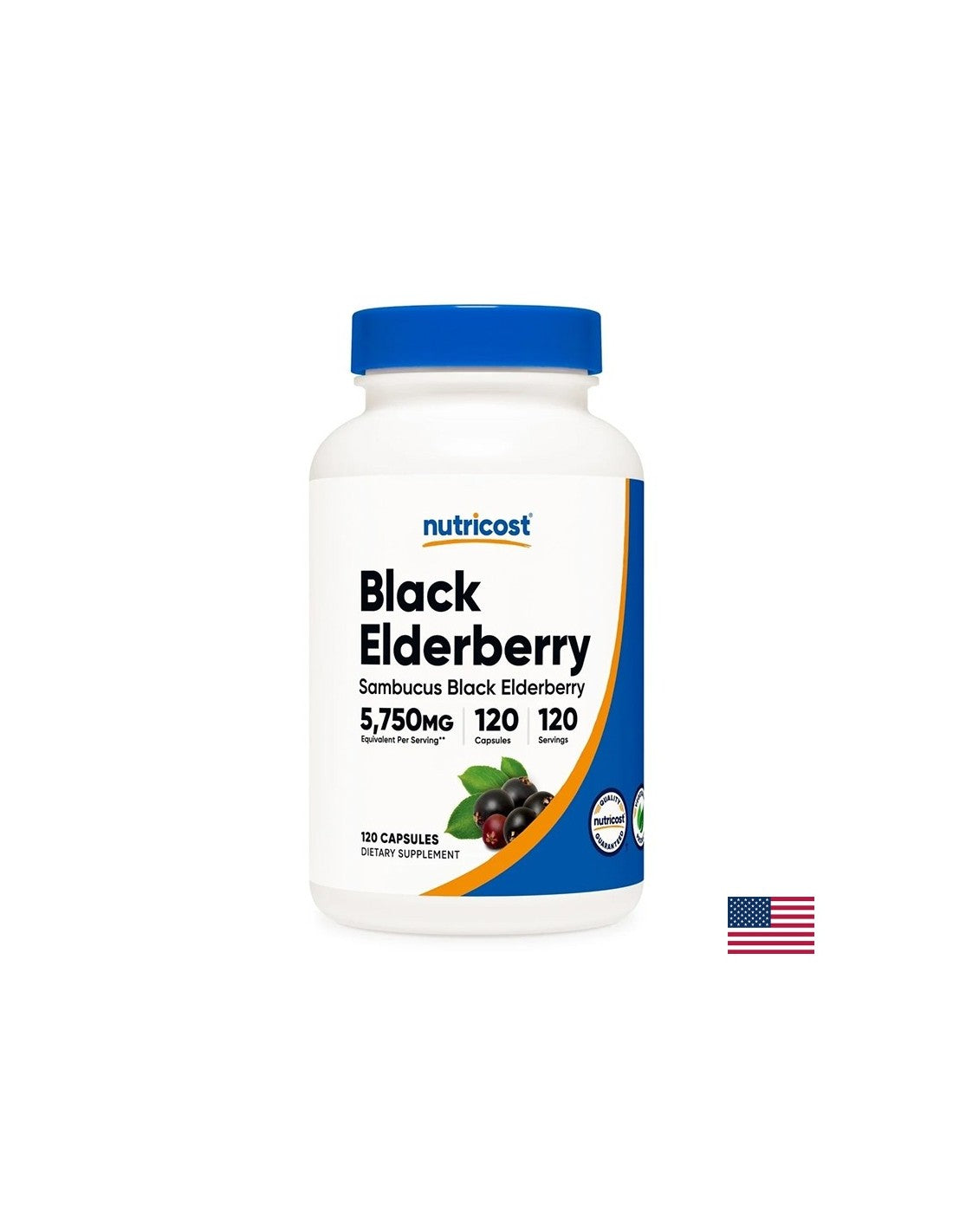 Immunity - Black elderberry 575 mg, 120 capsules - Nutra Best Europe