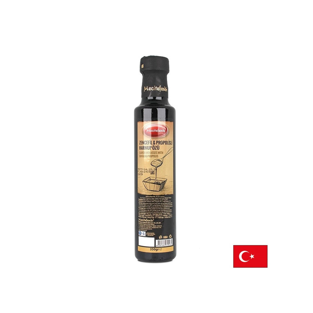 Carob molasses with propolis and ginger – Immunity - For direct intake or flavoring of sweets and drinks, 350 g - Nutra Best Europe