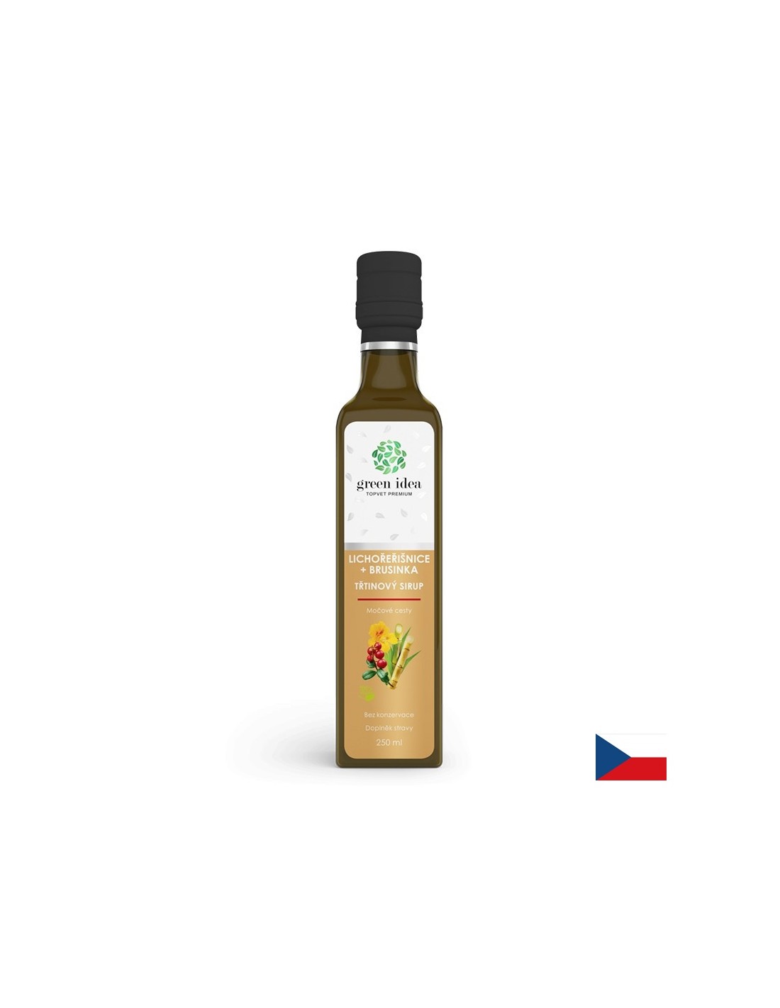 Cane syrup with lingonberry and cranberry – Urinary health and immunity, 250 ml, with dosage - Nutra Best Europe