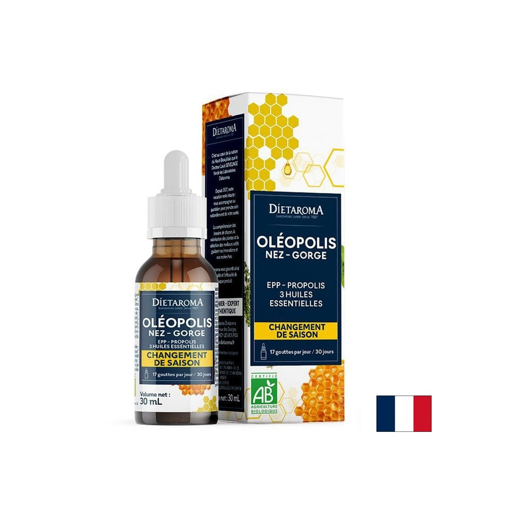 Immunity - Oleopolis (with grapefruit extract, propolis, thyme, oregano and camphor wood), 30 ml drops (alcohol-free) - Nutra Best Europe
