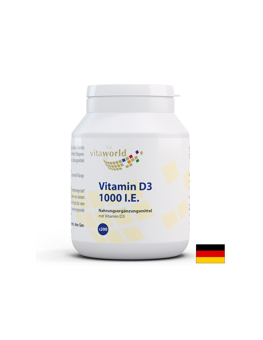 Immunity - Vitamin D3, 1000 IU/25 µg x 200 tablets - Nutra Best Europe