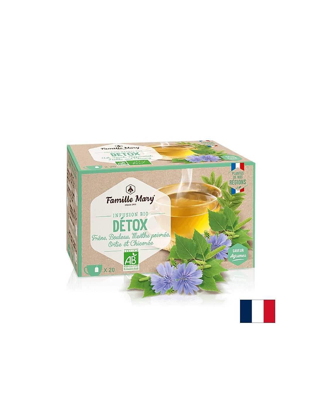 Infusion bio detox/ Tea for detoxification, 20 filter bags - Nutra Best Europe