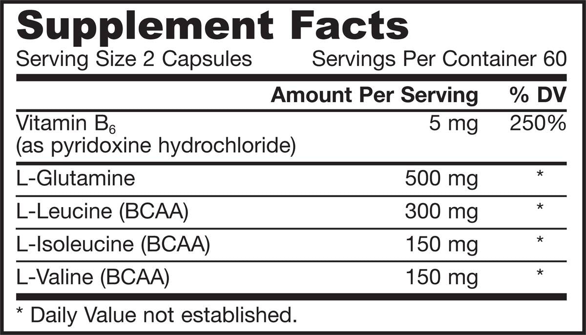 BCAAs / Glutamine 120 capsules - Nutra Best Europe