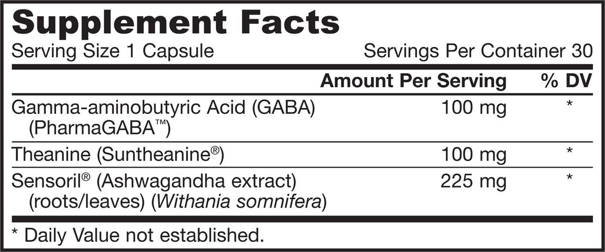 GABA Soothe - 30 capsules - Nutra Best Europe