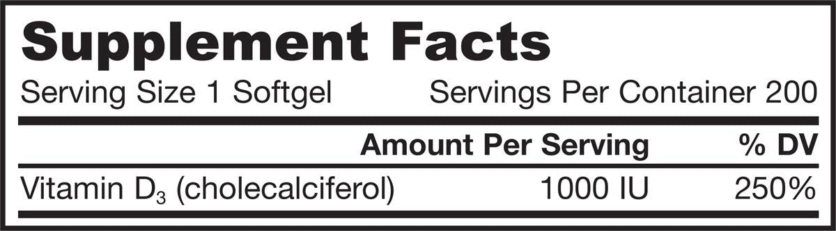 Vitamin D3 400 IU 100 Gel capsules - Nutra Best Europe