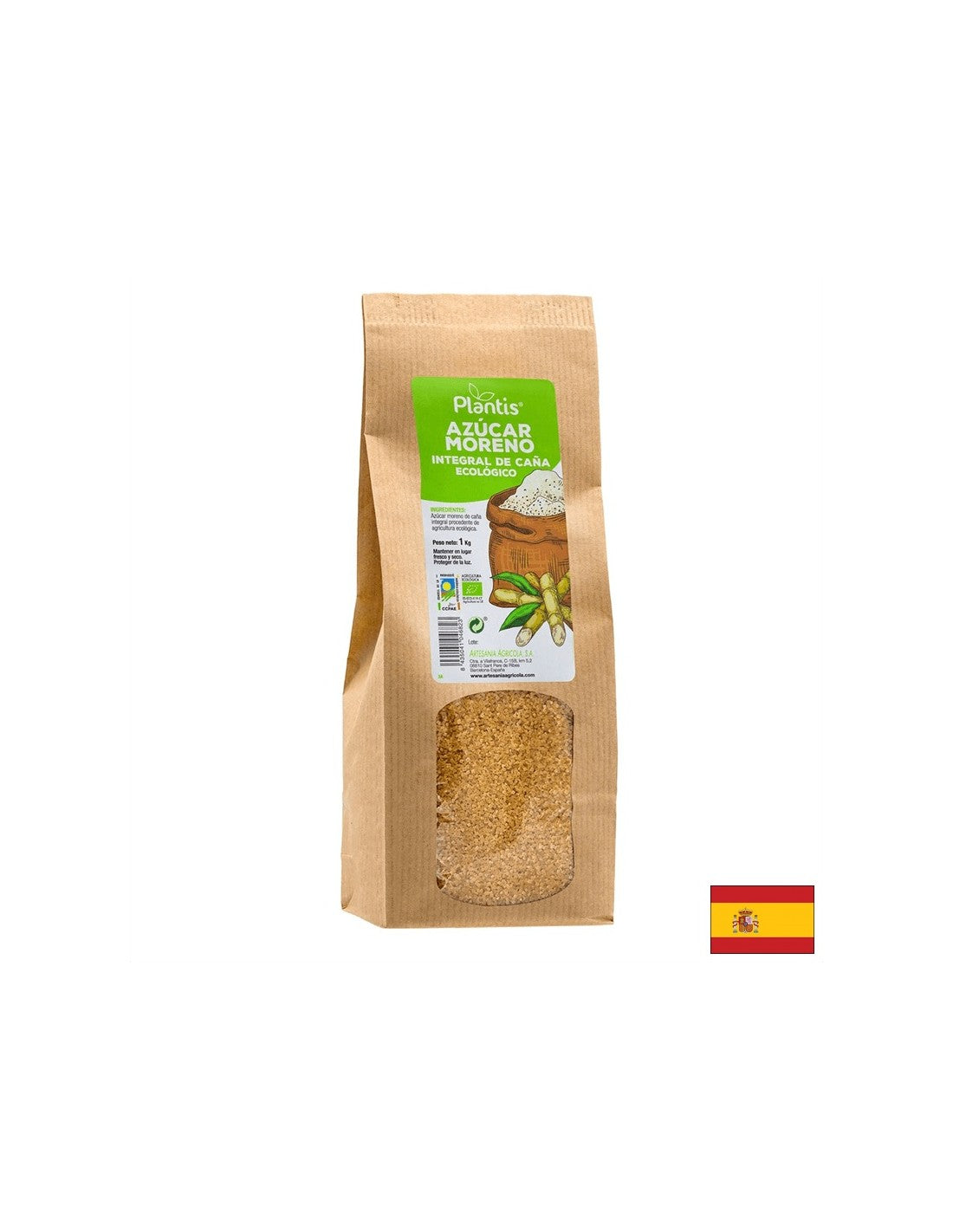 Brown cane sugar, 1 kg - Nutra Best Europe