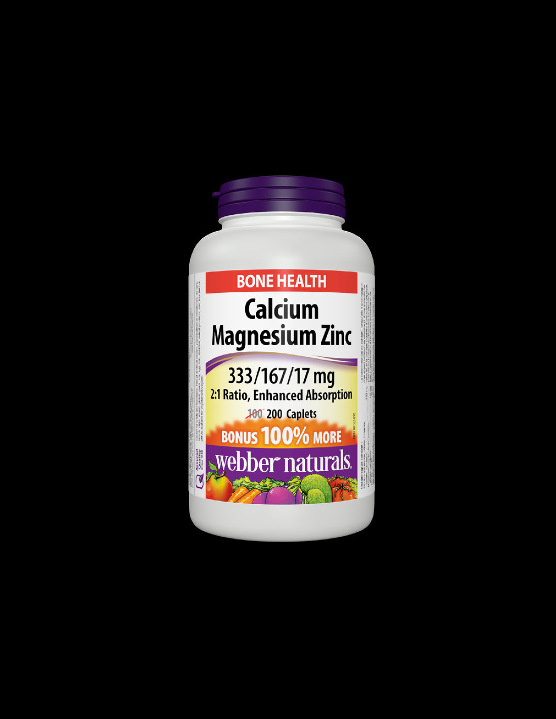 Calcium, Magnesium, Zinc/ Calcium, Magnesium and Zinc x 200 caplets - Nutra Best Europe