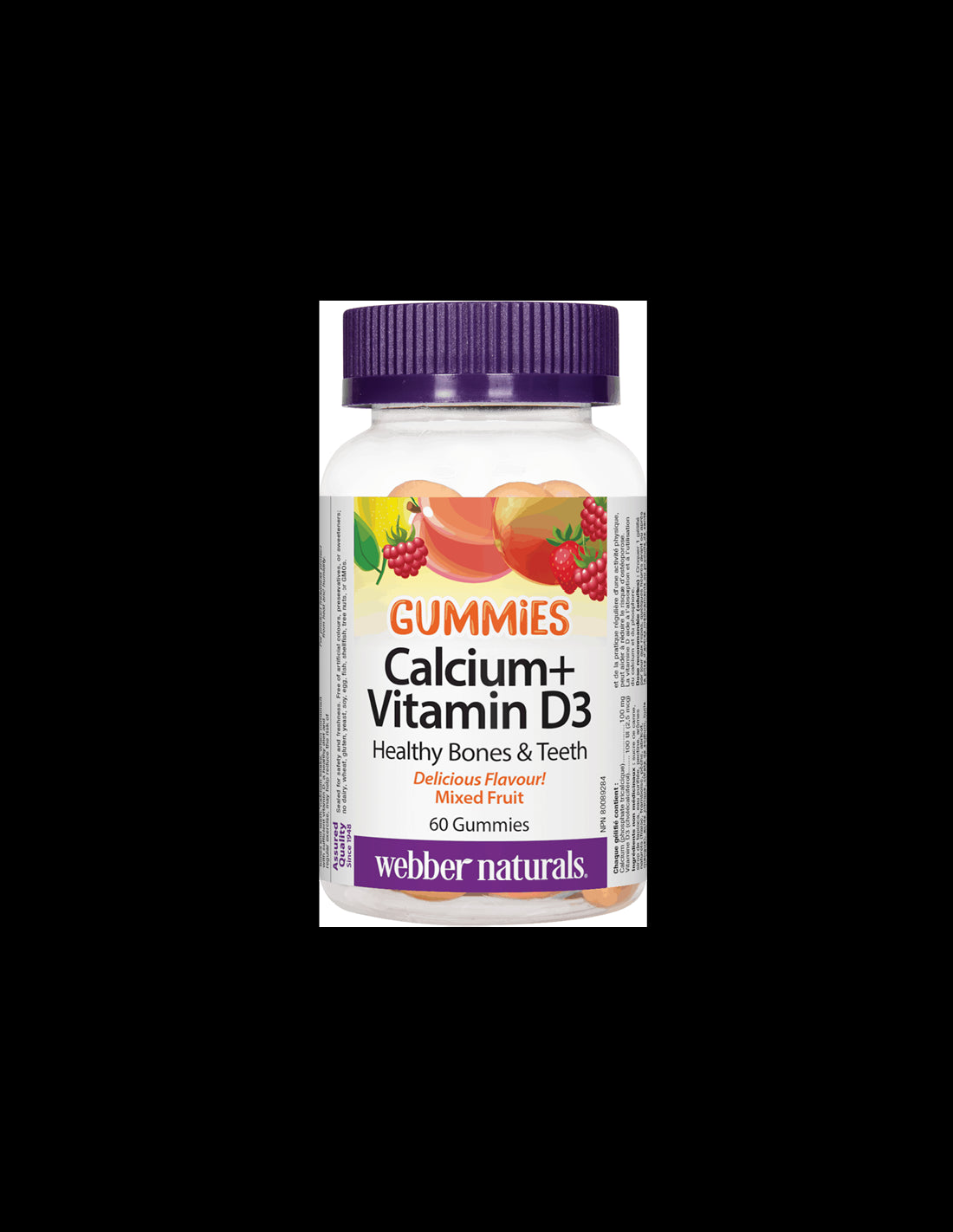 Calcium+Vitamin D3 Gummies/ Calcium + Vitamin D3 x 60 jelly tablets - Nutra Best Europe