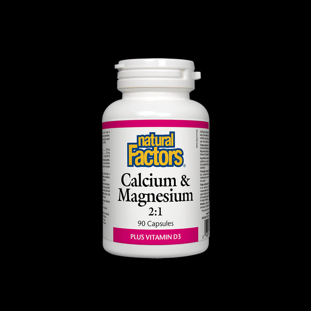 Calcium & Magnesium with Vitamin D3 376 mg - 90 capsules - Nutra Best Europe