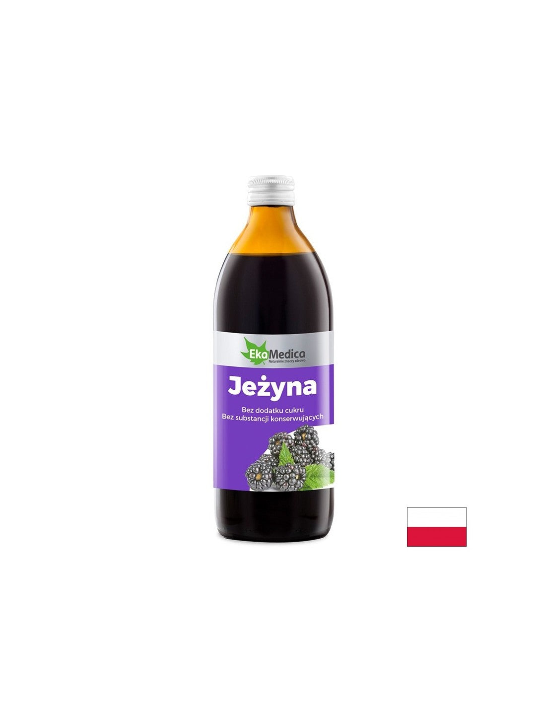 Blackberry juice with camu-camu and natural vitamin C - Antioxidant protection and antiaging, 500 ml, 10 or 20 doses - Nutra Best Europe