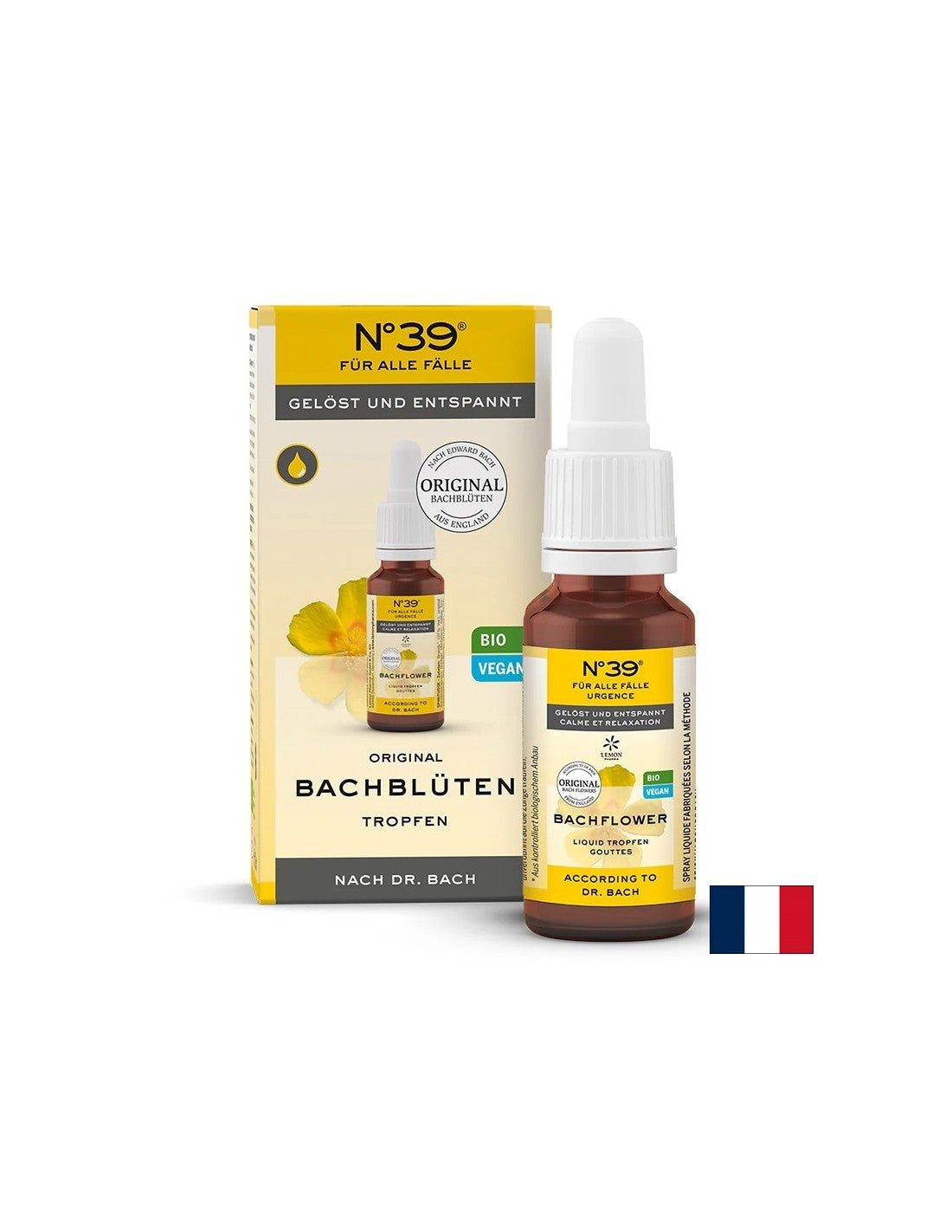 Dr. Bach Drops N°39 - Emergency (stress and anxiety), 20 ml - Nutra Best Europe