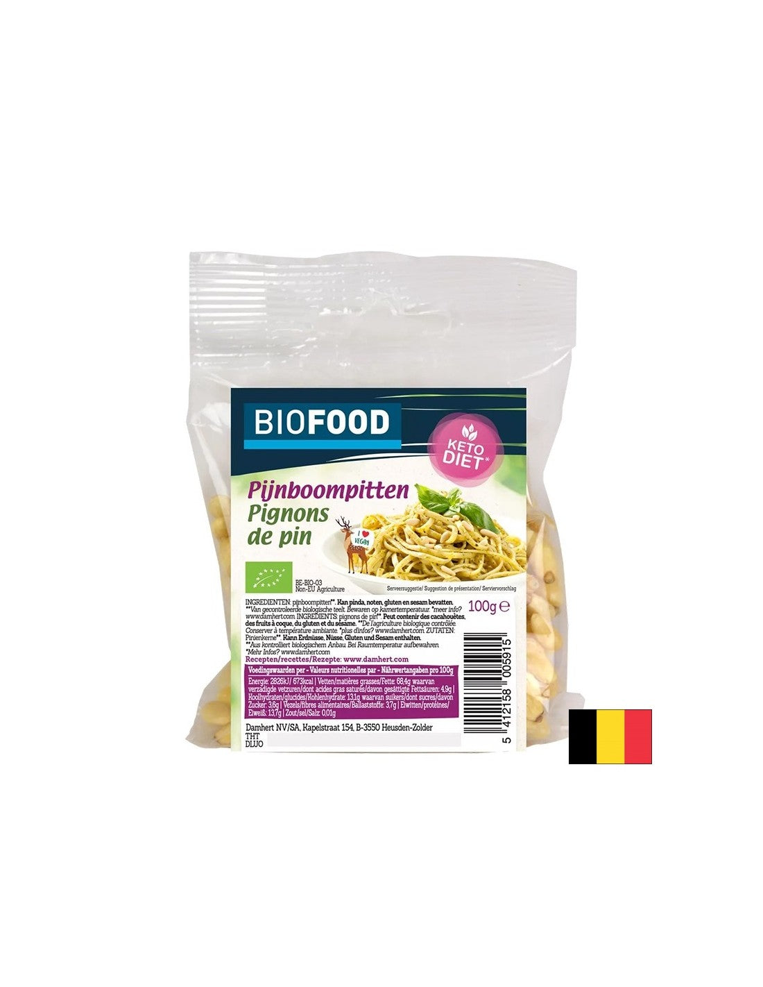 Pine nuts, ORGANIC, 100 g - Nutra Best Europe