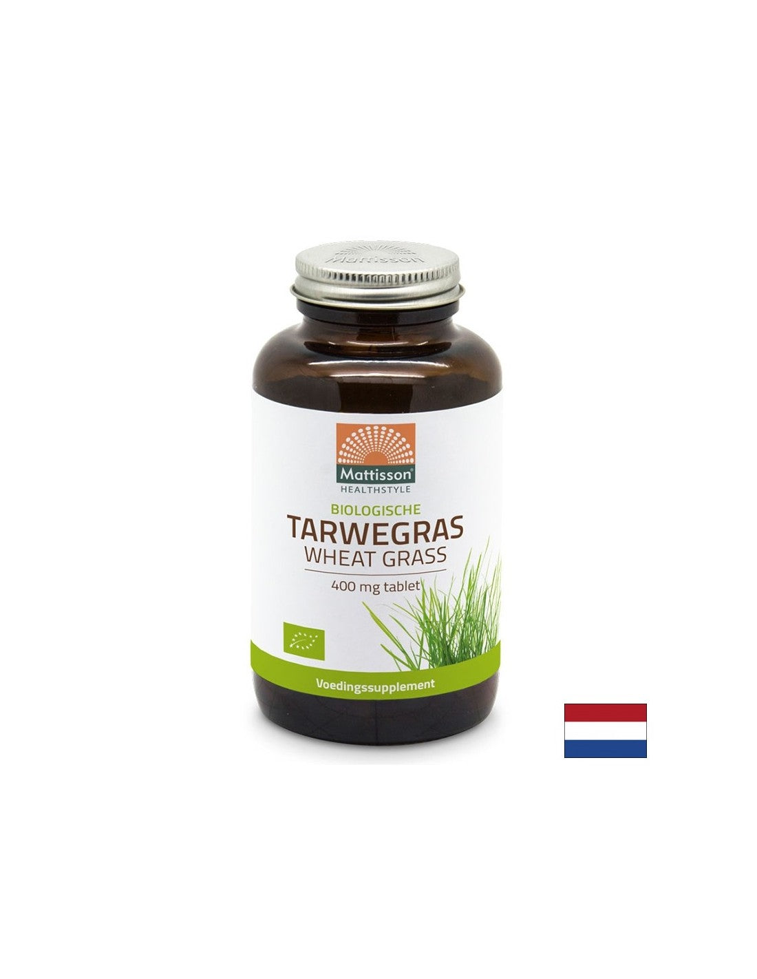 Organic wheatgrass - source of chlorophyll - Detoxification and energy boost, 350 tablets - Nutra Best Europe