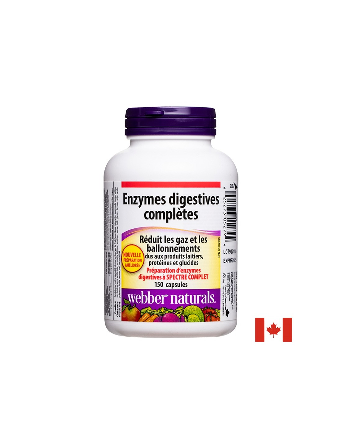 Digestive enzymes Complete Digestive, 150 capsules - Nutra Best Europe