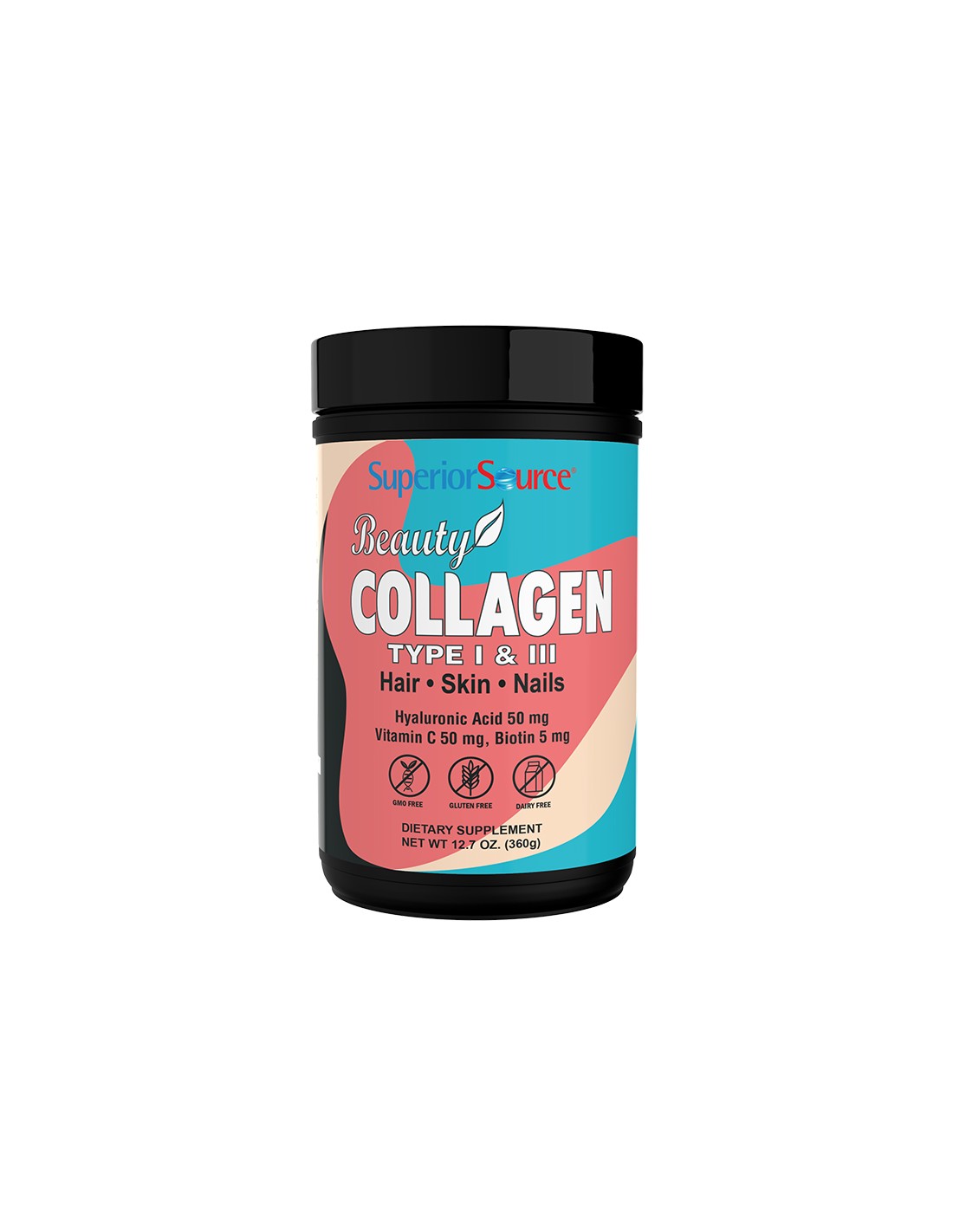 Collagen powder, with hyaluronic acid, vitamin C and Biotin, 360 g powder - Nutra Best Europe