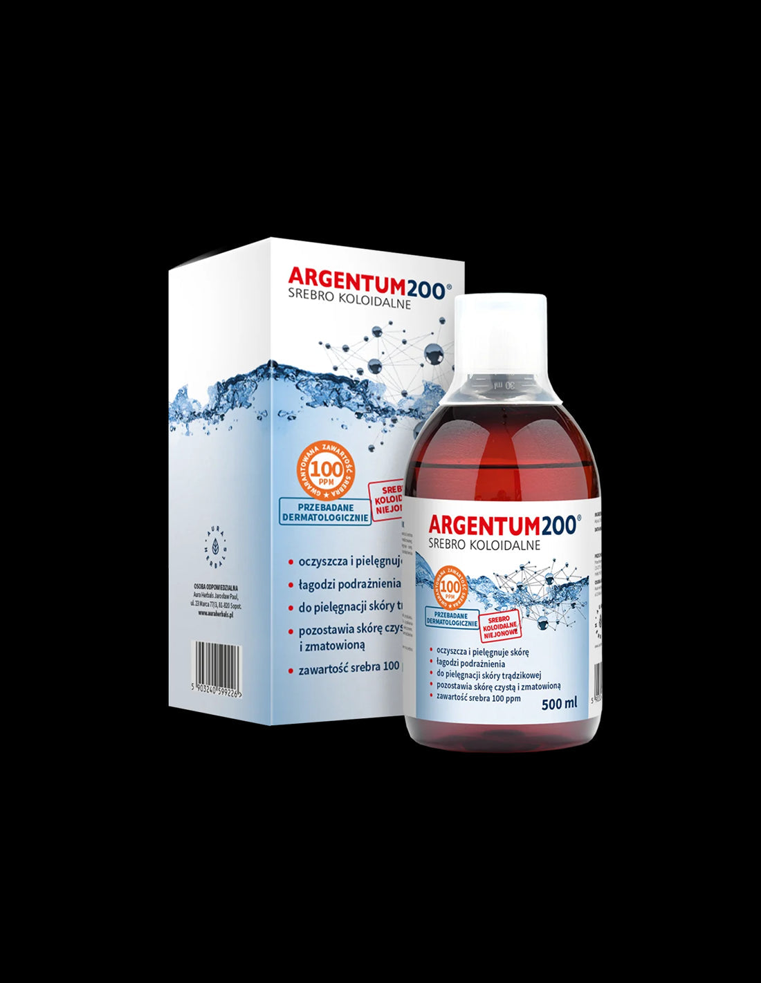 Colloidal silver - 100ppm, 500 ml - Nutra Best Europe