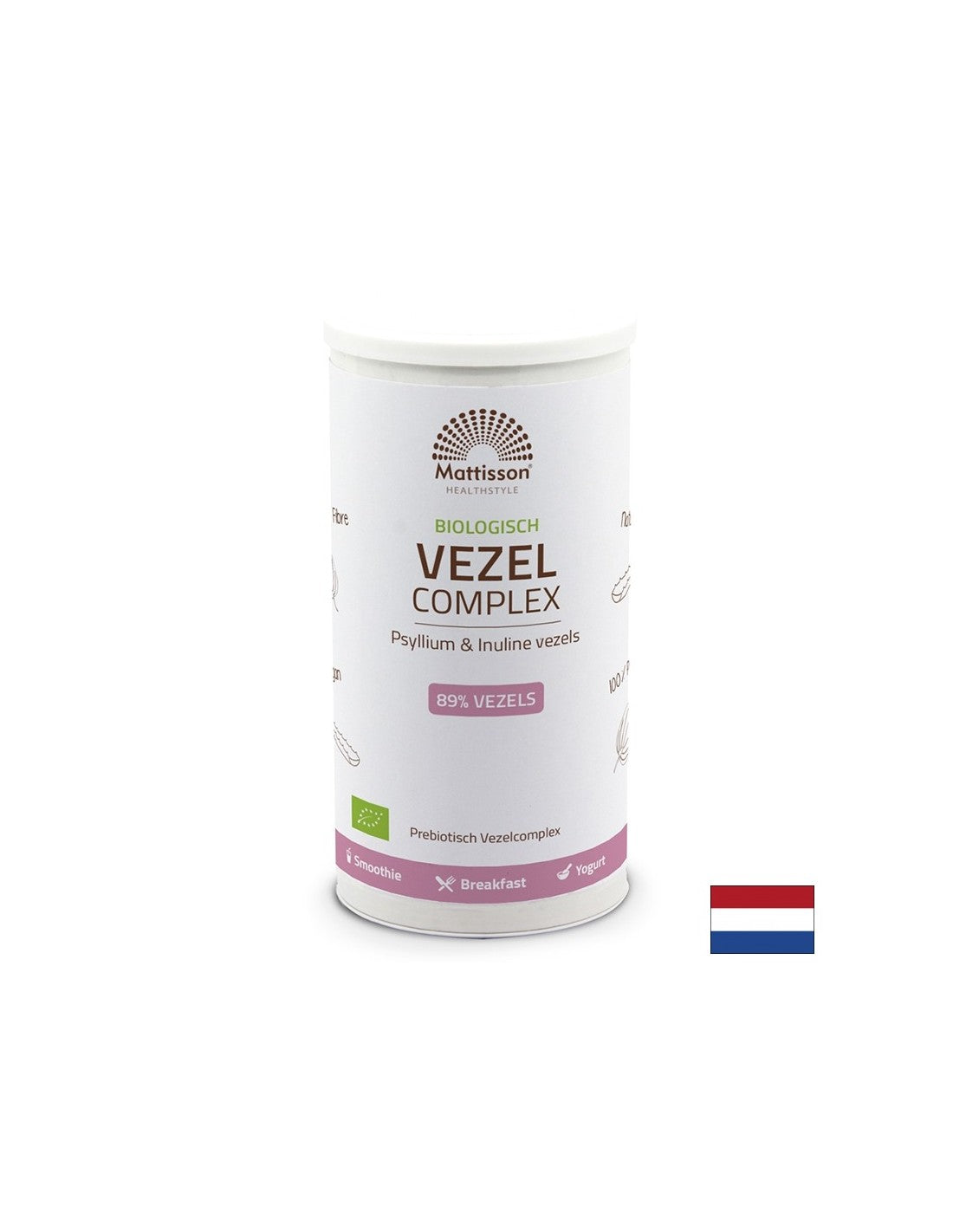 Complex of organic fibers (husk + inulin), 275 g powder - Nutra Best Europe