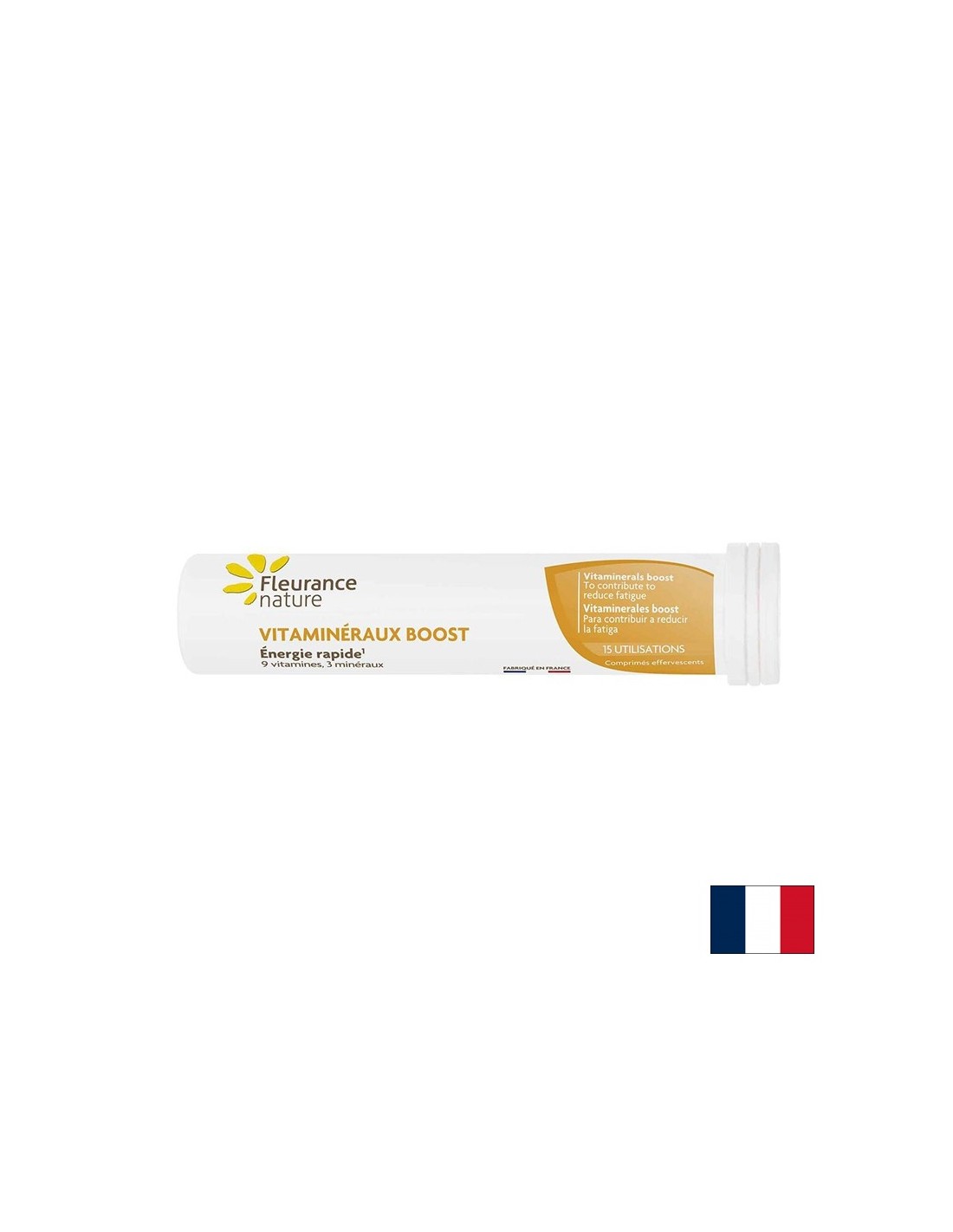 Complex of vitamins and minerals for tone and energy, 15 effervescent tablets with the taste of tropical fruits - Nutra Best Europe