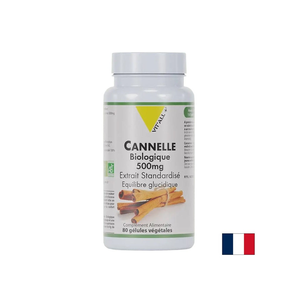 Blood Sugar Control - Ceylon Cinnamon, ORGANIC, 500 mg x 80 capsules - Nutra Best Europe