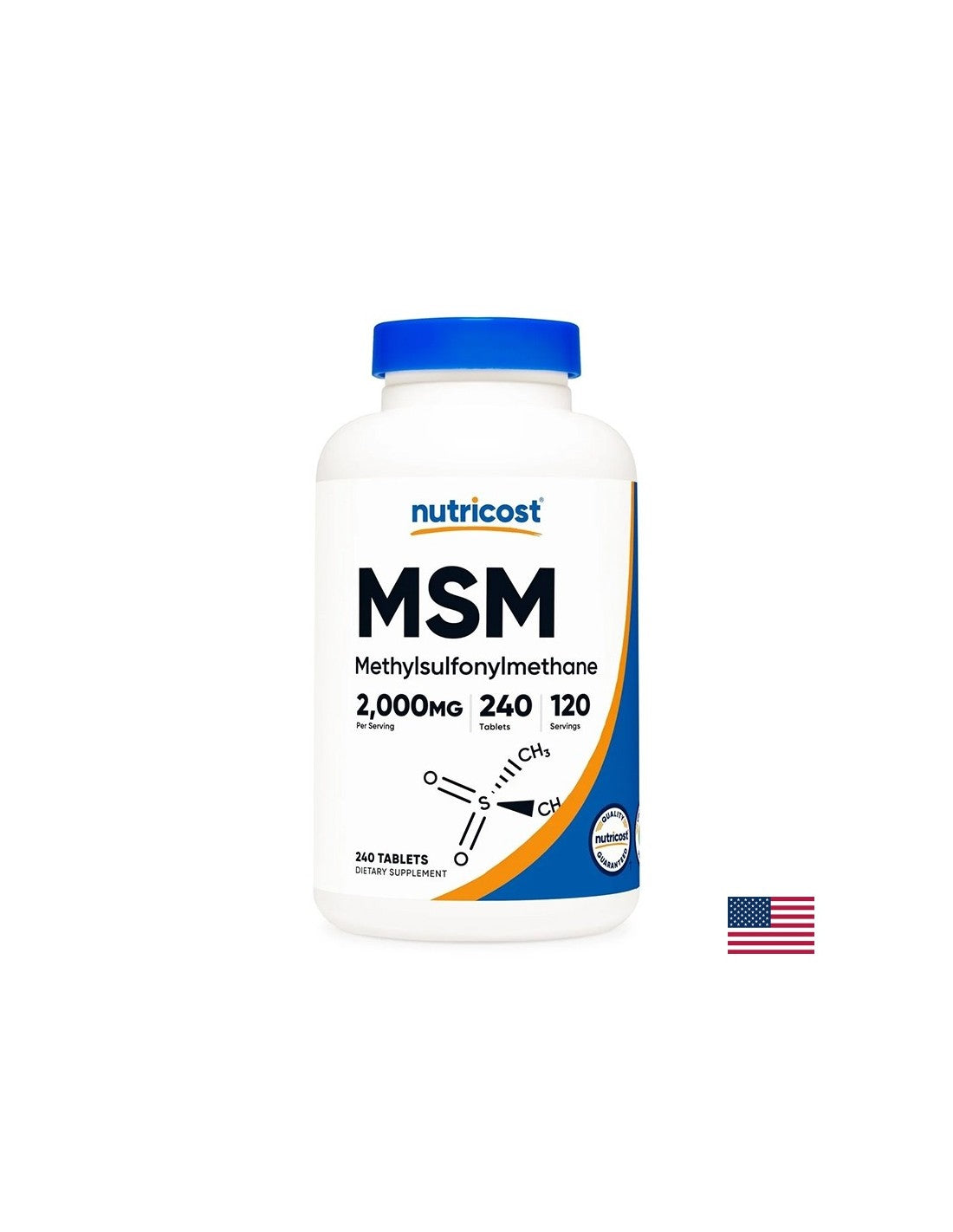 Bones and joints - MSM (methyl sulfonyl methane), 1000 mg x 240 tablets - Nutra Best Europe