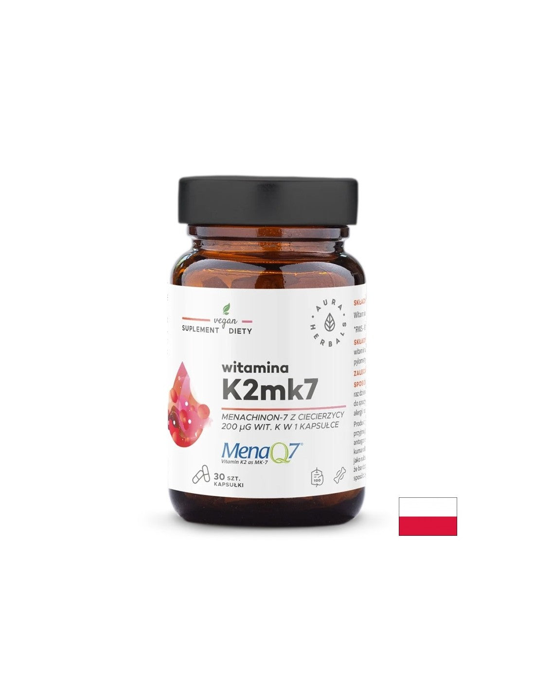 Bones and joints - Vitamin K2 (MK-7), 200 µg x 30 capsules - Nutra Best Europe