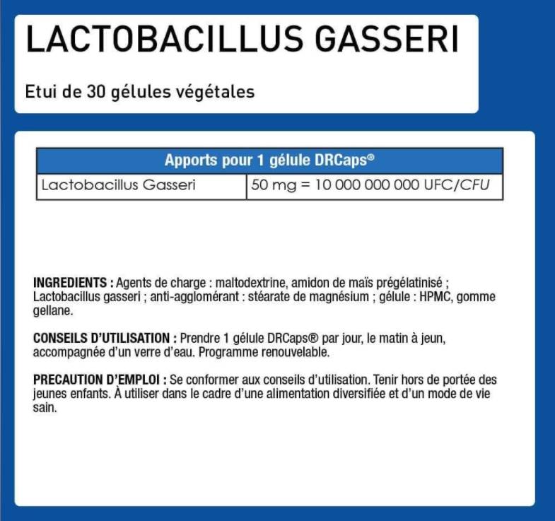 Lactobacillus Gasseri - 30 capsules - Nutra Best Europe