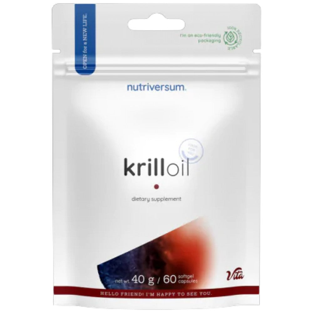 Krill Oil 500 mg - 60 Softgels - Nutra Best Europe